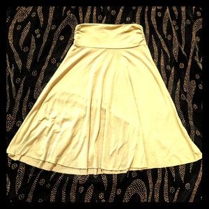 Soprano Beige Midi Skirt S